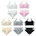 thumbnail image 5 of Girls’Bra Set,10PCS Girls Cotton Bralette and Underwear Panties Briefs, 5 of 9