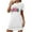 White, variant on SDNall Plus Size Christmas, Womens Christmas Plus Size Short Nightgown with Printed Round Neck and Short Sleeves the Chest