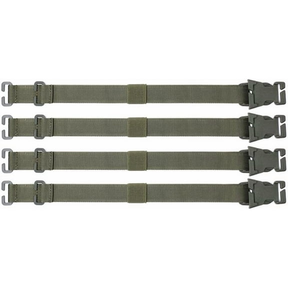 ABCISI 4PCS Molle Straps, Portable Tactical Molle Backpack Straps, Accessories for Outdoor Camping Hiking Mountaineering (MUD COLOR)