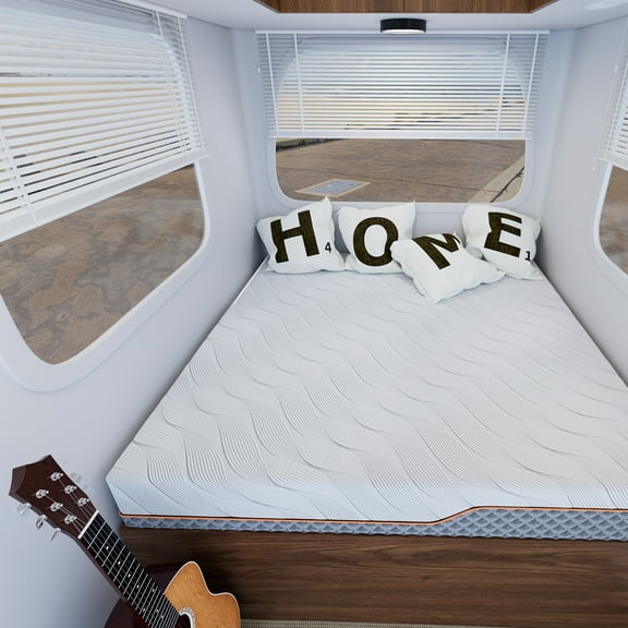 ESHINE 10 Inch Short Queen RV Mattresses, Hybrid RV Mattress Highly Supportive, Shock-Absorbing and Pressure-Relieving mattresses