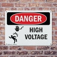 thumbnail image 4 of (2 Pack) High Voltage OSHA Danger Sign 24 Inch X 18 Inch Plastic Sign, Weather Resistant, UV Protected for Workplace, Business, and Construction Site, Made in the USA, 4 of 8