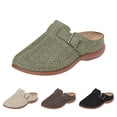 thumbnail image 6 of Clog Mule Sandals for Women 2025 Comfortable Close Toe Arch Support Wedge Low Heel Orthopedic Slip on Sandals, 6 of 7