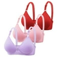 thumbnail image 1 of Yuyuzo 3PCS Push up Bras for Women Wireless Adjustable Strap Full Coverage Comfortable Everyday Bra, 1 of 3