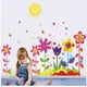 thumbnail image 1 of Coloridas flores sol mariposas pared pegatina decoración arte niños guardería, 1 juego JAMW Sencillez, 1 of 5