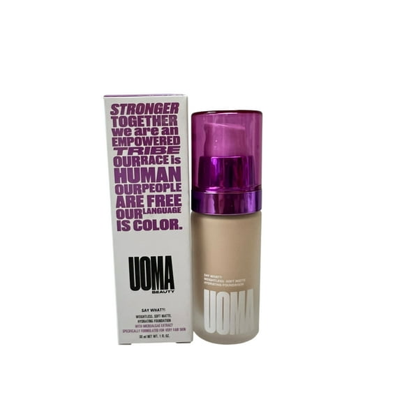 Uoma Beauty Say What?! Weightless Soft Matte Hydrating Foundation 1 fl oz White Pearl T1N