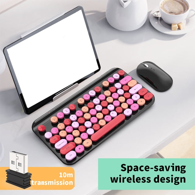 1600DPI Gaming Wireless Keyboard Business Bar Gamer Electronic Accessory Gamer Notebook Laptop Mechanical Keypad Mouse Set Electronic Living Room Type 2