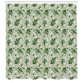 thumbnail image 3 of Jasmine Shower Curtain, Exotic Jasmine Flowers on Green Branches Pattern in Irregular Order, Fabric Bathroom Set with Hooks, 69W X 84L Inches Extra Long, Fern Green White Dust, by Ambesonne, 3 of 3