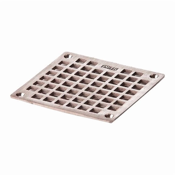 Jay R. Smith Manufacturing Square Commercial Grate, Nickel Bronze, Screw B06NBG