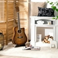 thumbnail image 3 of Infans 41" Full Size Dreadnought Cutaway Acoustic Guitar Kit Beginner Guitarra Coffee, 3 of 7