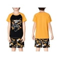 thumbnail image 2 of Beezizac 2-Piece Cozy Pajamas For Little Big Boys Yellow Gamer Short Sleeve Cool PJ Set Kid Size 10, 2 of 9