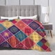 thumbnail image 4 of Manta suave y acogedora con diseño de mandala oriental vintage, mantas de felpa, manta de vellón cálida y esponjosa, manta de cama ligera y lavable para todas las estaciones, 60 × 40, 4 of 8