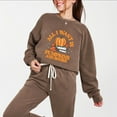 thumbnail image 2 of All I Want Is Pumpkins And Books - Women's Lightweight Garment Dyed Sweatshirt, 2 of 8