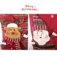 thumbnail image 3 of Christmas Chair Covers Checked Snowman Santa Claus Chair Cover Linen Case Christmas Festival Household Kitchen Restaurant Decoration, 3 of 9
