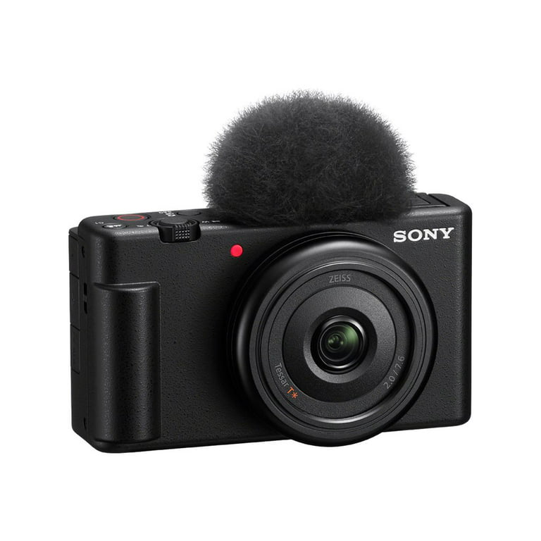 - 30 MP Sony - 4K fps black camera Wi-Fi, / ZEISS Bluetooth - - - compact - 20.1 Digital ZV-1F -