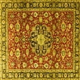 thumbnail image 1 of Ahgly Company Indoor Square Persian Yellow Traditional Area Rugs, 8' Square, 1 of 4