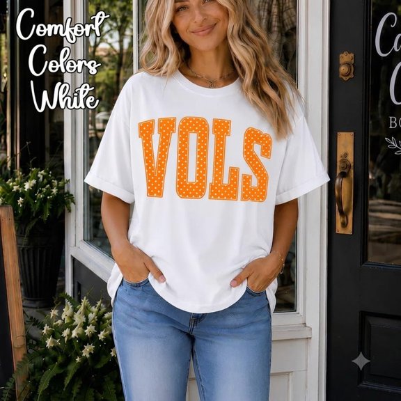 Vols Shirt, Orange Polka Dot Football Tee, Vintage TN Volunteer Fan Shirt, Southern Lover Sweatshirt, Game Day Top
