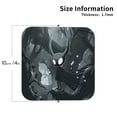 thumbnail image 2 of Drink Coasters, Forest Black Ghost Warrior -PVC Leather Coasters Sets of 4 for Tabletop Protection - Bar Accessories, Coasters for Drinks Cup Aesthetic Coasters Home Office Decor Square, 2 of 5