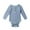 Blue, variant on Bellafa Newborn Sleepers Baby Girl Onesie Long Sleeve Ribbed Knit Romper Unisex Baby Coming Home Jumpsuit Outfit