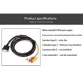 thumbnail image 5 of VGA to AV Adapter Cable 15-Pin to 3 RCA Audio/Video Converter for PC DVD Player, 5 of 5