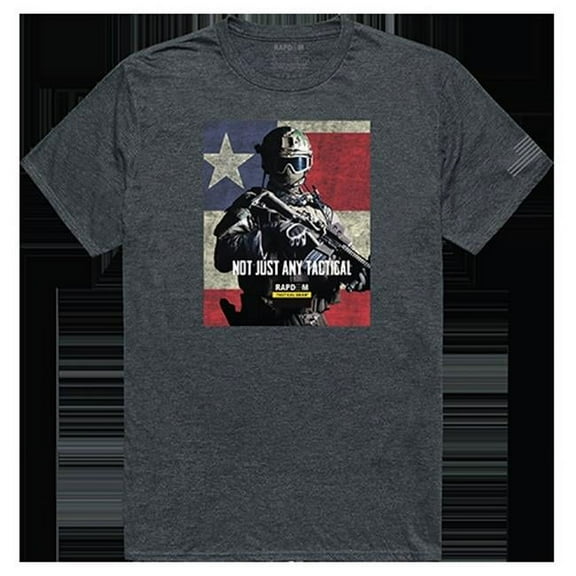 Rapid Dominance  Not Just Any Tactical Graphic T-shirt, Heather Charcoal - Large