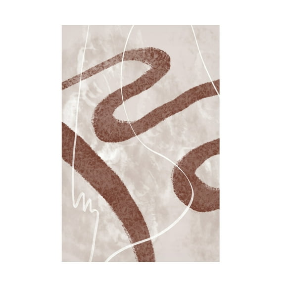 Canvas Wall Art - Pictufy Studio Ii 'Abstract Fuzz 02' Wall Art for Living Room, Bedroom, or Office Décor by Trademark Fine Art - 12 x 19 Inches