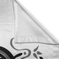thumbnail image 3 of Ambesonne Letter S Kitchen Curtains, Monochrome Uppercase S, 55"x39", Black Grey White, 3 of 3