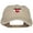 Khaki, variant on Heart Colorado Flag Embroidered Washed Cap - Black OSFM