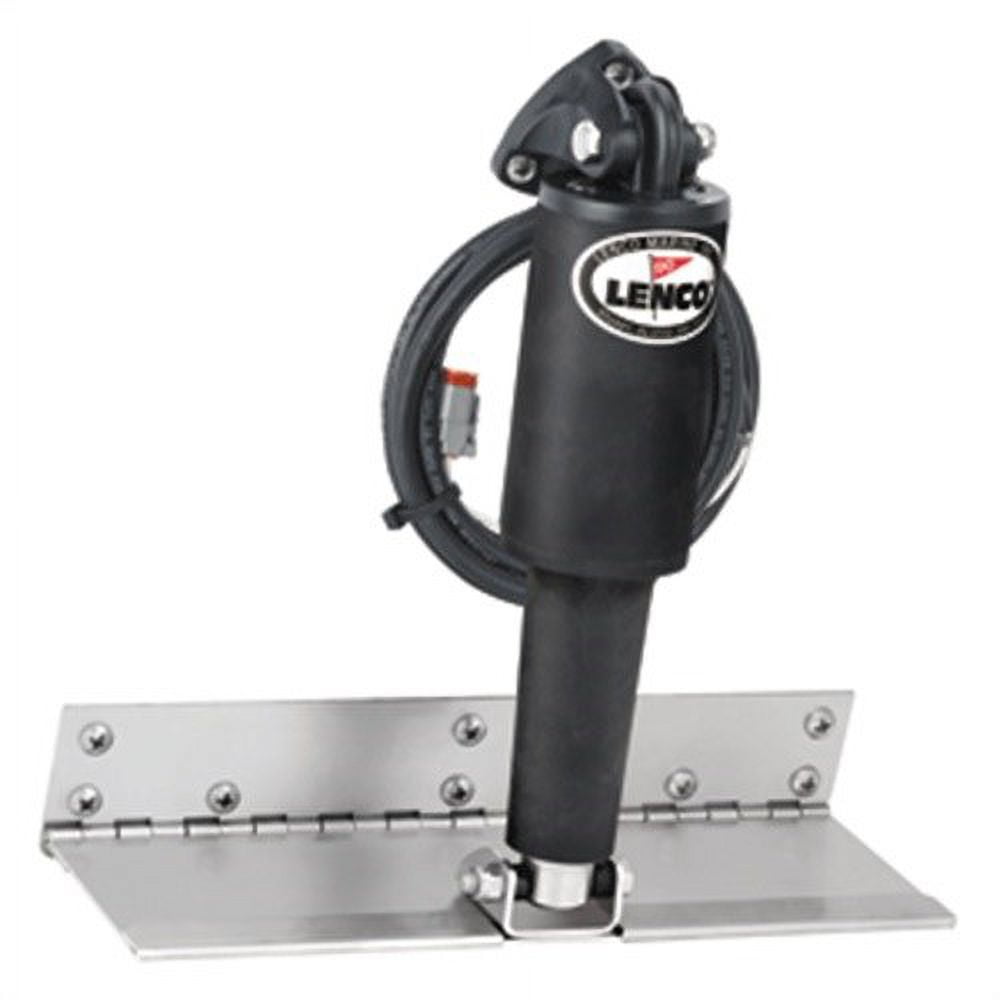 Lenco 15052-101 12V Standard Finish 4" x 12" Limited Space Trim Tab Kit with XDS Actuator