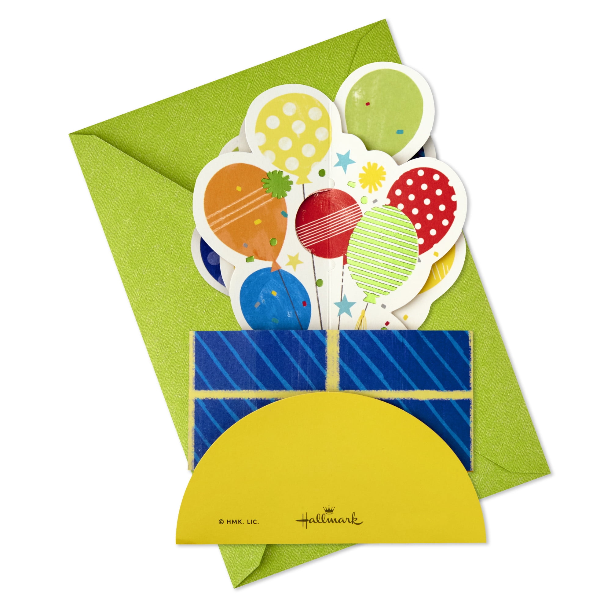 Hallmark Paper Wonder 3D Pop-Up Birthday Card (Present with Balloons)