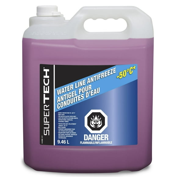 Supertech - Antigel pour conduites d'eau -50 °C 9,46 L