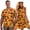 Blue Hawaiian Flower, variant on Polynesian Couple Matching Hawaiian Outfits Button-Down Shirt for Men Lightweight Hawaiian Blouse Tops and Womens Sleeveless Dress