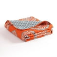 thumbnail image 3 of Lush Decor Harley Damask Polyester Reversible Throw, 60x50, Tangerine, Single, 3 of 3
