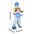 thumbnail image 3 of Dragon Ball Bandai Spirits Figure - Super Saiyan Gogeta and Super Saiyan Blue Gogeta, 12" Dragon Ball Evolve 5 Collab Action Figure, Multi Gesture - D, 3 of 4