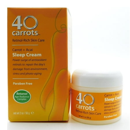 40 carrots carrot acai sleep cream 2 fl oz walmart com