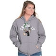 thumbnail image 4 of Popeye The Sailor Man Crush It Funny Zip Up Hoodie Men's Women's Brisco Brands S, 4 of 6