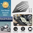 thumbnail image 1 of ALLTIMES Rear Brake Master Cylinder Protector for Ducati DesertX 2022+, Silver 6061-T6 Billet Aluminum CNC-machined Anodization, 1 of 9