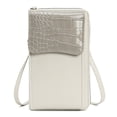 thumbnail image 1 of Monedero pequeño tipo bandolera para teléfono móvil para mujer, cartera de mano con ranuras para tarjetas de crédito, 18,5 x 11,5 x 4,5 cm, color gris, 1 of 5