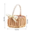 thumbnail image 6 of Esho Rattan Basket Woven Hanging Storage Basket,Picnic Wedding Gift Flower Fruit Plant Seagrass Pot, 6 of 6
