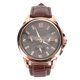 thumbnail image 3 of Reloj para hombre Bling Bling con Caja de oro rosa esfera negra movimiento de cuarzo Resistente al agua, 3 of 12