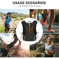 thumbnail image 6 of Hydration Vest Backpack,Lightweight Water Running Vest Pack with 1.5L Water Bladder Bag Daypack for Hiking Trail Running Cycling Race Marathon for Women Men, 6 of 6