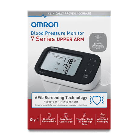 Omron - 7 Series Upper Arm Blood Pressure Monitor - Black