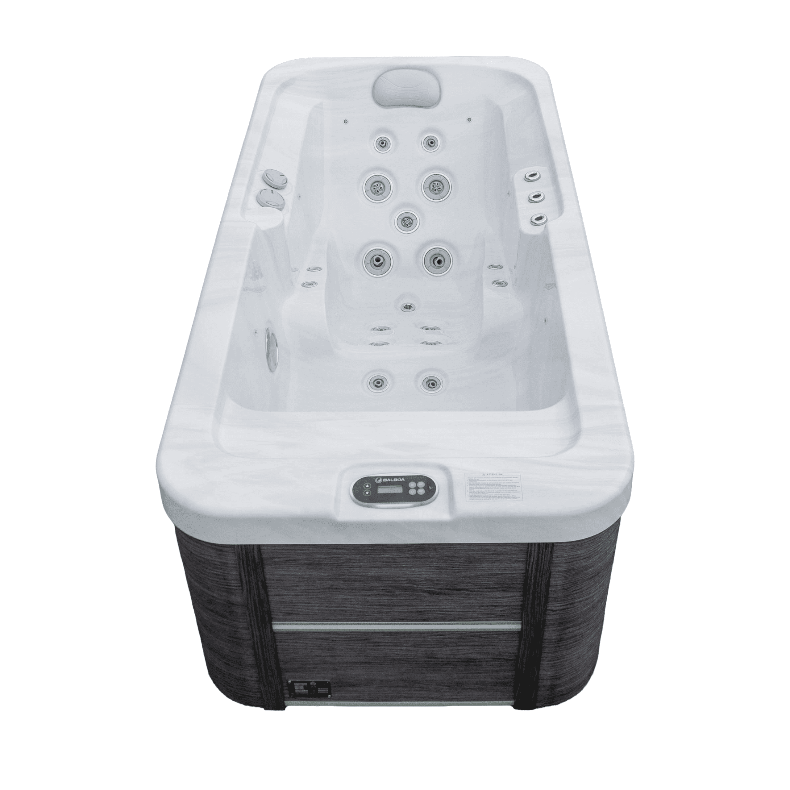 Lacey 1-Person 25-Jet Hot Tub with Side Waterfall and Underwater LED Lighting