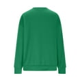 thumbnail image 4 of Itsame Valentine's Sweatshirt Womens Long Sleeve T-Shirts Loose Crew Neck Tops Green Size S, 4 of 5