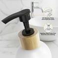 thumbnail image 7 of LSFA Soap Dispensers for Bathroom Sink, Soap Dispenser Set, Contains Hand Soap and Dish Soap Dispenser(Black & White), 7 of 7