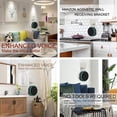 thumbnail image 7 of Moonet Outlet Wall Mount Holder Stand Hanger for 3rd Generation Hide Messy Wires Echo Dot 3 Stand Hanger for Kitchen Bedroom Bathroom, 7 of 7