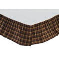 thumbnail image 4 of VHC Brands Primitive Heritage Farms Bed Skirt, King, Deep Burgundy Red, 4 of 4
