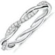 thumbnail image 1 of 14K Gold Plated Cubic Zirconia Twisted Rope Eternity Band for Women, 1 of 4