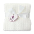 thumbnail image 6 of Parent's Choice Knit Baby Blanket, 100% Cotton, Soft & Cozy, Egret, 30" x 40", 6 of 7