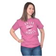 thumbnail image 3 of Break Rules Not Hearts Valentines Day Plus Size Crewneck Graphic Tee Shirt Brisco Brands 3X, 3 of 4