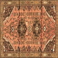 thumbnail image 1 of Ahgly Company Indoor Square Persian Brown Traditional Area Rugs, 6' Square, 1 of 4